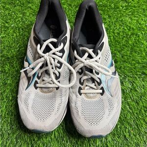 Saucony Men's Ride 14 Fog/Black/Storm Running Sneakers S20650-35 Size 10